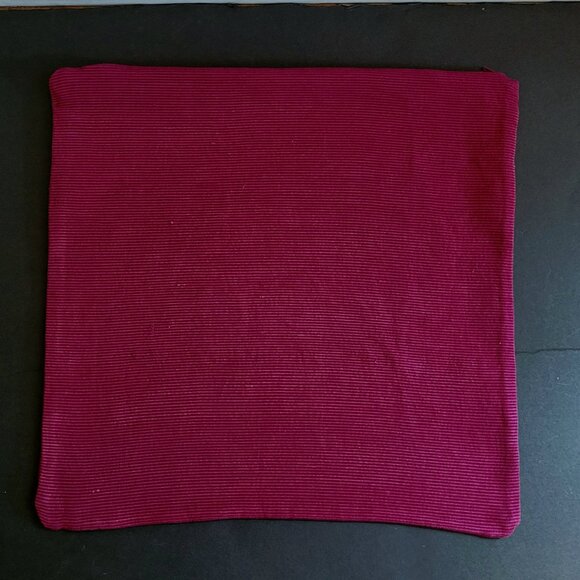 Crate & Barrel Magenta Textured Pillow Cover, 20 x 20 - Picture 2 of 4